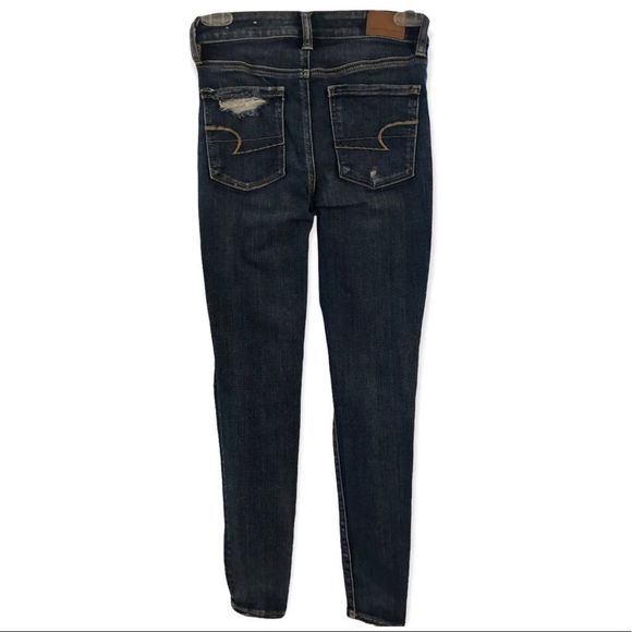 American Eagle Next Level Stretch Distressed Jeans Size 0 Short - Picture 2 of 5